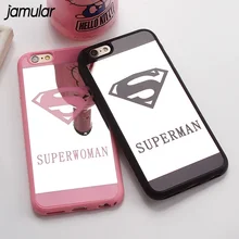 Superman Mirror Surface Case For iPhone X 7 Plus 5s SE