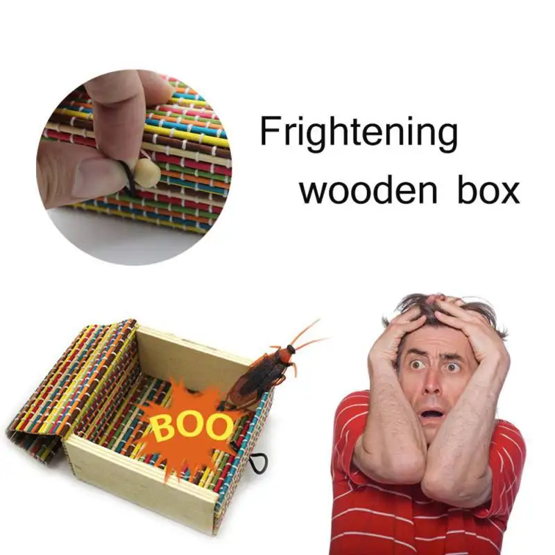

April Fool's Day Spoof Frightening Small Wooden Box Scary Girls Box Trick Fun Amazing Kids Novelty Toys Gift