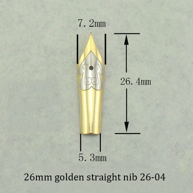 Перьевая ручка Перо для Hero pen picasso 20 26 31,5 мм прямой кривой перо двухцветная