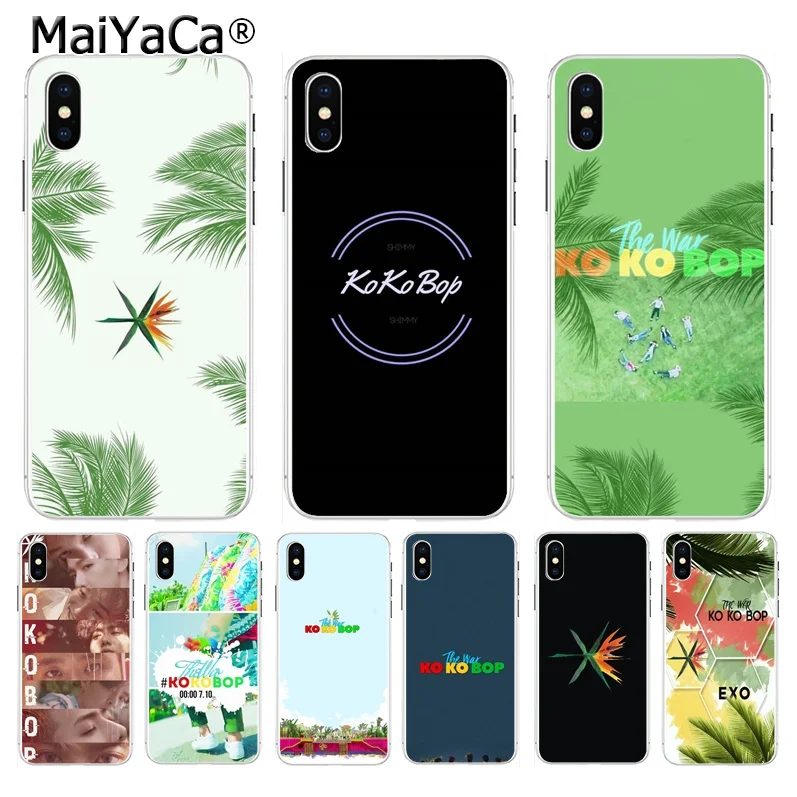 

MaiYaCa EXO KO KO BOP Kpop Boy Group Luxury Cool Phone Accessories Case for Apple iPhone 8 7 6 6S Plus X XS max 5 5S SE XR Cover