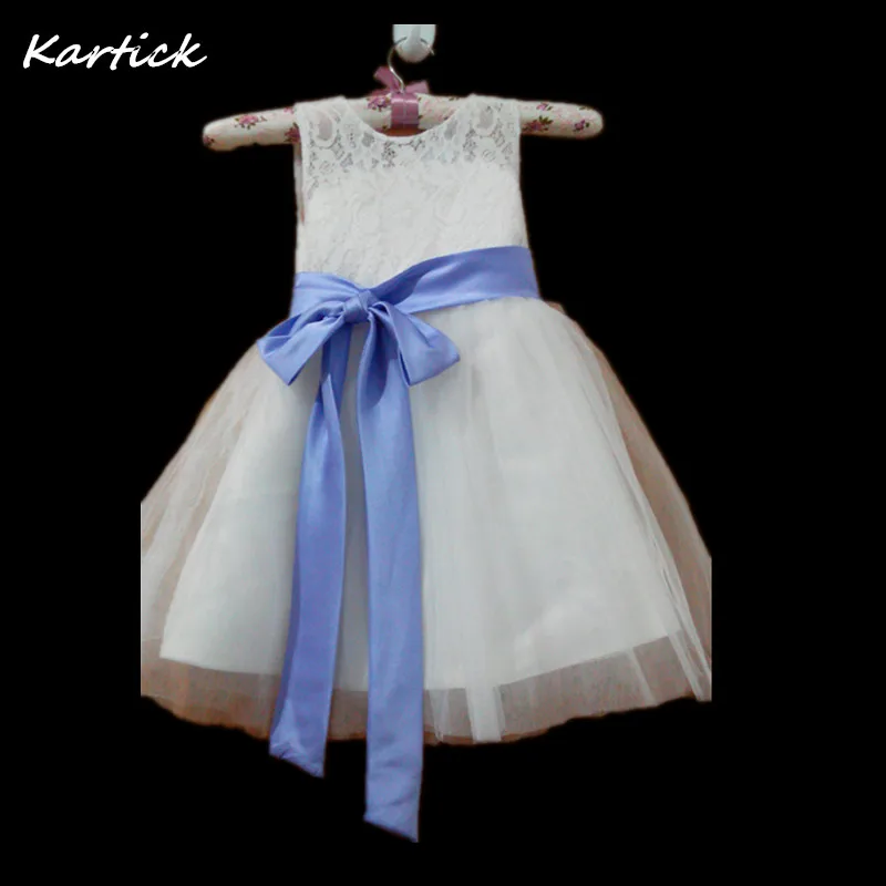 

Lovely Flower Girl Dresses for Wedding New Real Little Girls Kids/Child Dress Fashion Keyhole Back Party Pageant Communion Dress