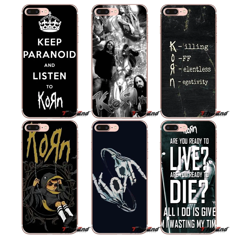 

Korn Heavy Jonathan Davis Logo For Apple iPhone X 4 4S 5 5S SE 5C 6 6S 7 8 Plus 6sPlus 6Plus 7plus 8plus Transparent Soft Covers