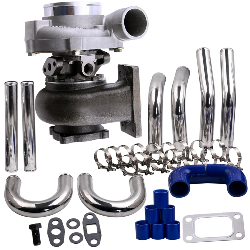 

GT30 GT3037 GT3076 Turbo Water & Oil Cold + 2.5" 64mm Intercooler Piping Kits