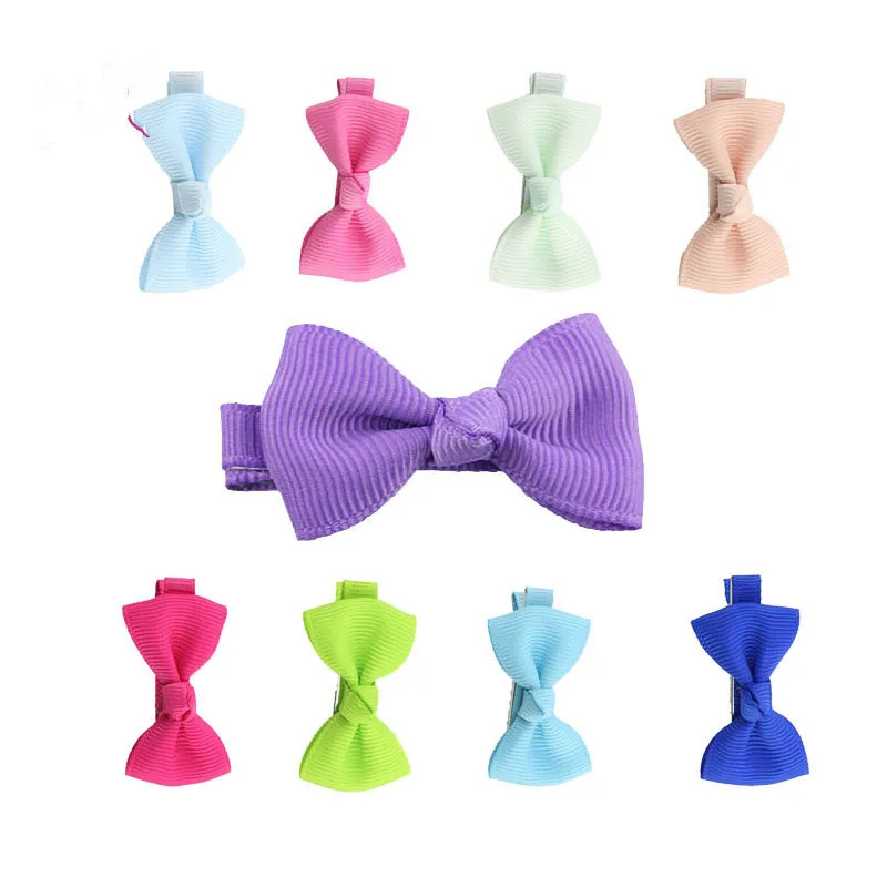 

Fashion Baby Girl Ribbon Mini Hair Clip Pin Accessories For Children Hair Bow Barrette Hairpins Sweet Girls Hairgrips Headwear