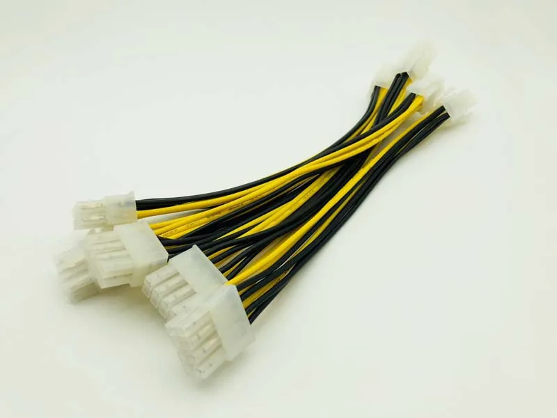 5PCS ATX 4Pin 20cm Male To 8Pin Female EPS Power Cable Adapter CPU Power Supply Converter Cable Convertor For BTC Miner Mining