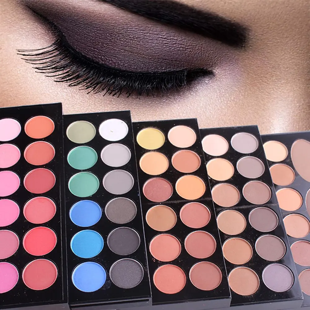 Blush em pó Freshme 148 Cores Box Grupo Maquiagem Profissional da Paleta da Sombra Brilho Pigmento da Sobrancelha Maquiagem Cosméticos Tool Kit 14 Cheap Jogos de maquiagem