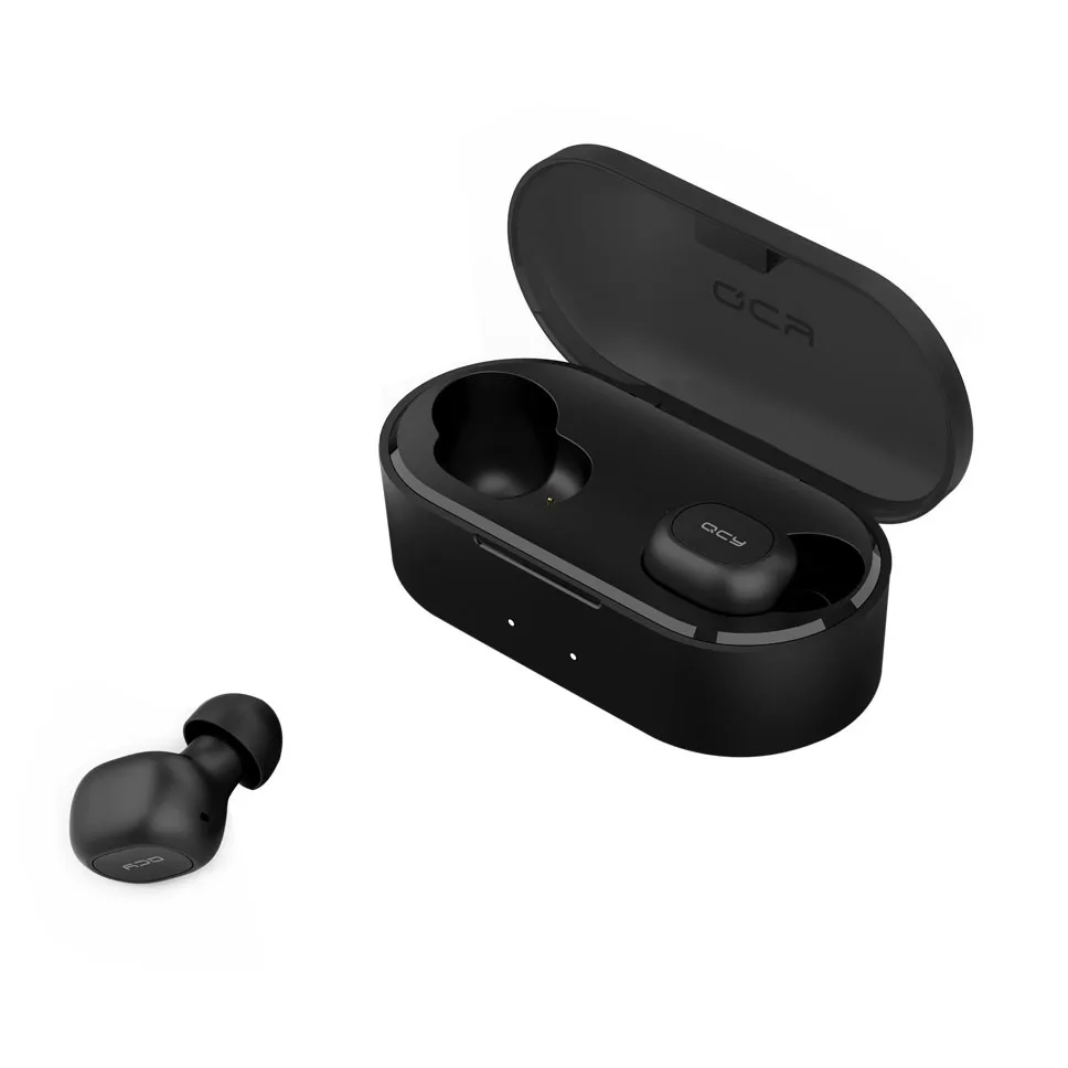 

QCY T2S Portable Bluetooth Wireless TWS Earphone Earbuds With Charging Box Noise Cancelling Headset Sports Waterproof Headphones