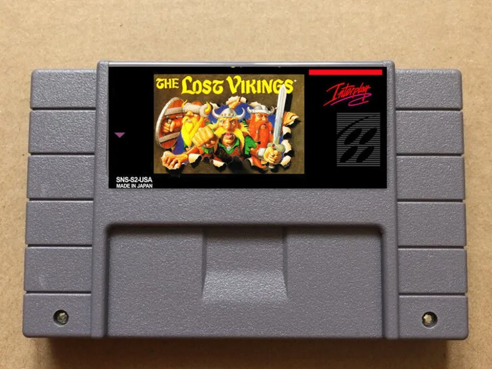 

lost vikings USA-NTSC version 16 bit 46 pins video games !