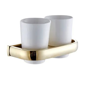 

Simple full copper plated gold toothbrush holder G8508