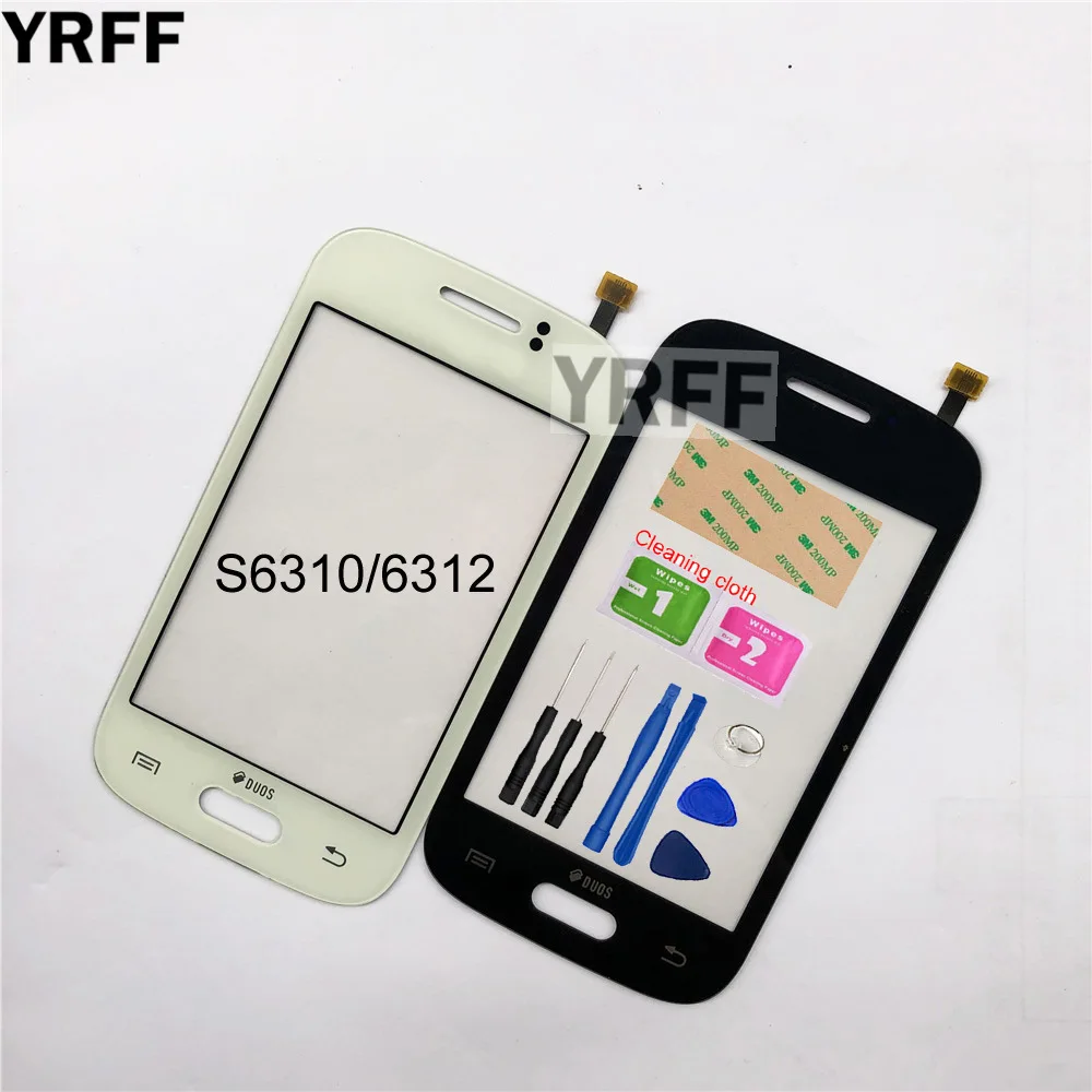 Сенсорный экран для Samsung Galaxy Music Duos S6012 датчик сенсорного экрана Y S6102 Young S6310