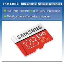 SAMSUNG Micro SD карта 128 Гб карта памяти EVO Plus 128 Гб класс 10 TF карта C10 microsd UHS-I U3 cartao de memoria