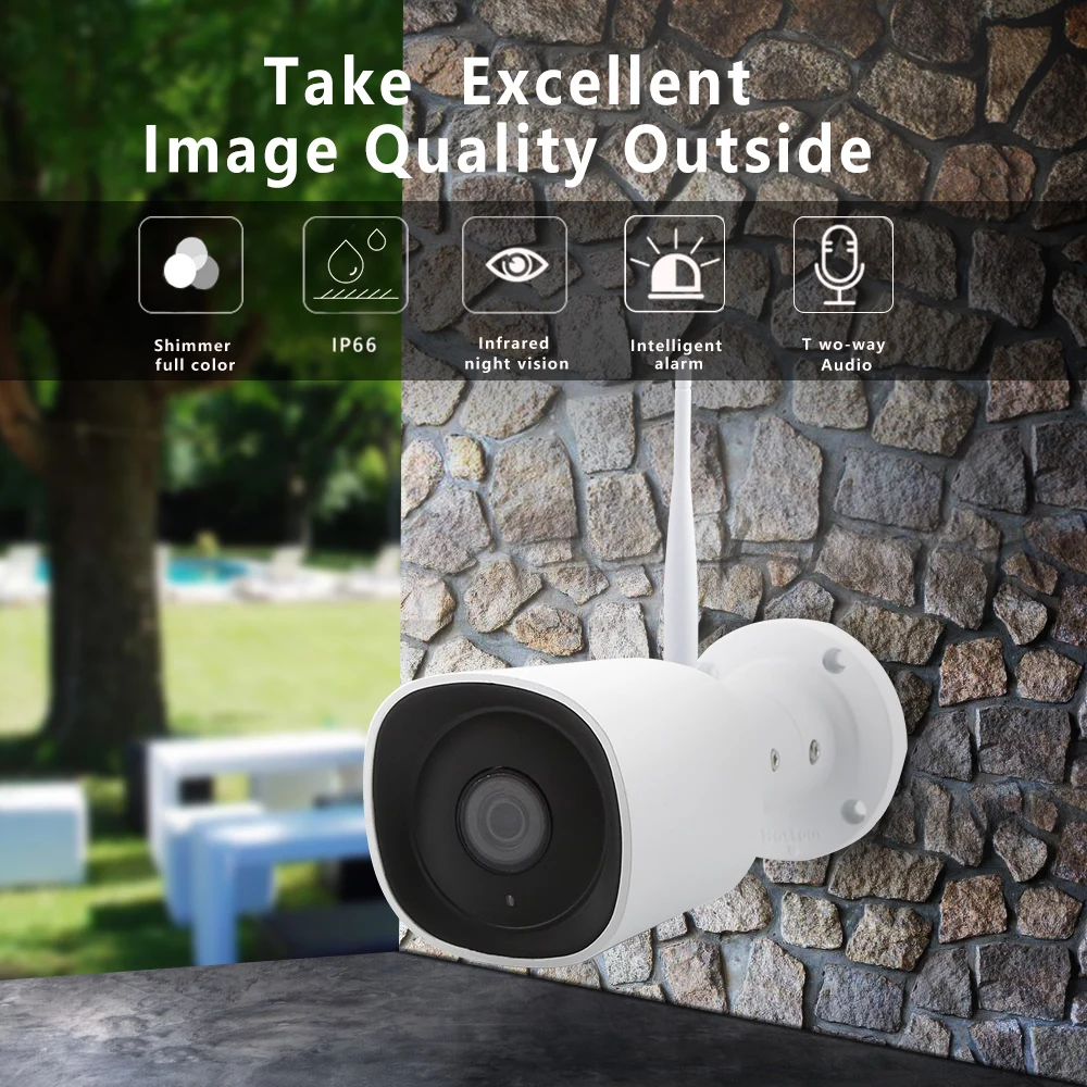Outdoor Camera WiFi IP 1080P Bullet camera Full Color Night Vision Waterproof outdoor security camera wifi smart IP camera onvif
