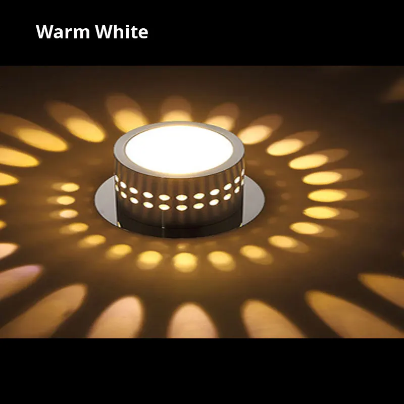 Современный светодиодный потолочный светильник с регулируемой яркостью 3 Вт 5 Вт 7 Вт светодиодный потолочный светильник RGB Светодиодный светильник для коридора лампа для прихожей светильник - Испускаемый цвет: Warm White