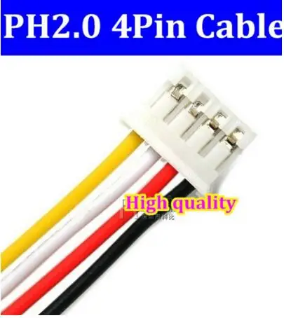 

free shipping PH2.0 PH 2.0 4pin PH-4pin connector with cable 250mm wire 24AWG -- 100pcs/lot