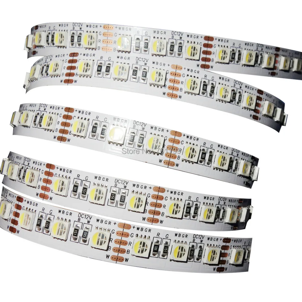 Новая светодиодная лента 5050 SMD 4 в 1 RGBW Вход 12 В постоянного тока длина 5 м Не