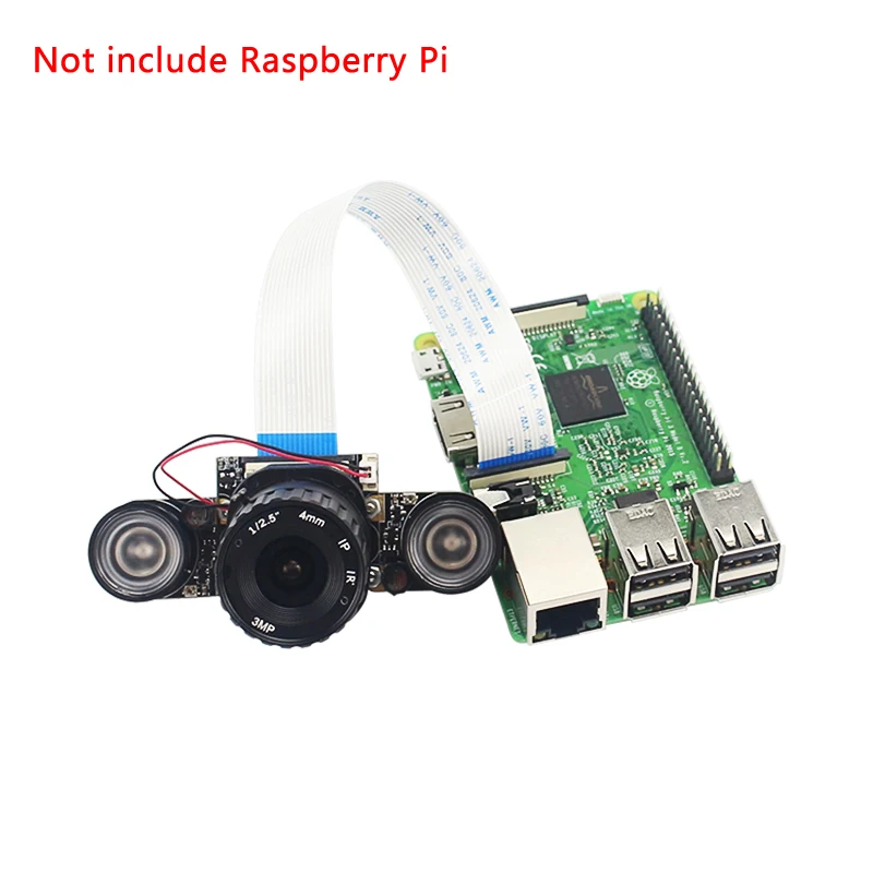 Горячая Малина Pi 3 Модель B + (B плюс) ночное видение ИК-Камера 4/6/8 мм регулируемый фокус веб-камера для Raspberry Pi 3/2