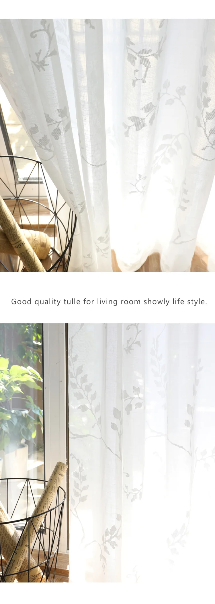 CITYINCITY luxury Pastoral curtains for living room Burn out kitchen curtain For bedroom Window ready made Curtain Customized04