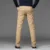 Брюки Мужские Деловые прямые Хлопчатобумажные Брюки Стрейч Man Elastic Slim Fit Casual Big Plus Size 42 44 46 Черный Хаки Красный Синий Брюки