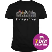 Freddy Krueger Leatherface Майкл Майерс Джейсон Voorhees рубашка для друзей S-3XLCool Повседневная pride Футболка Мужская Унисекс модная футболка