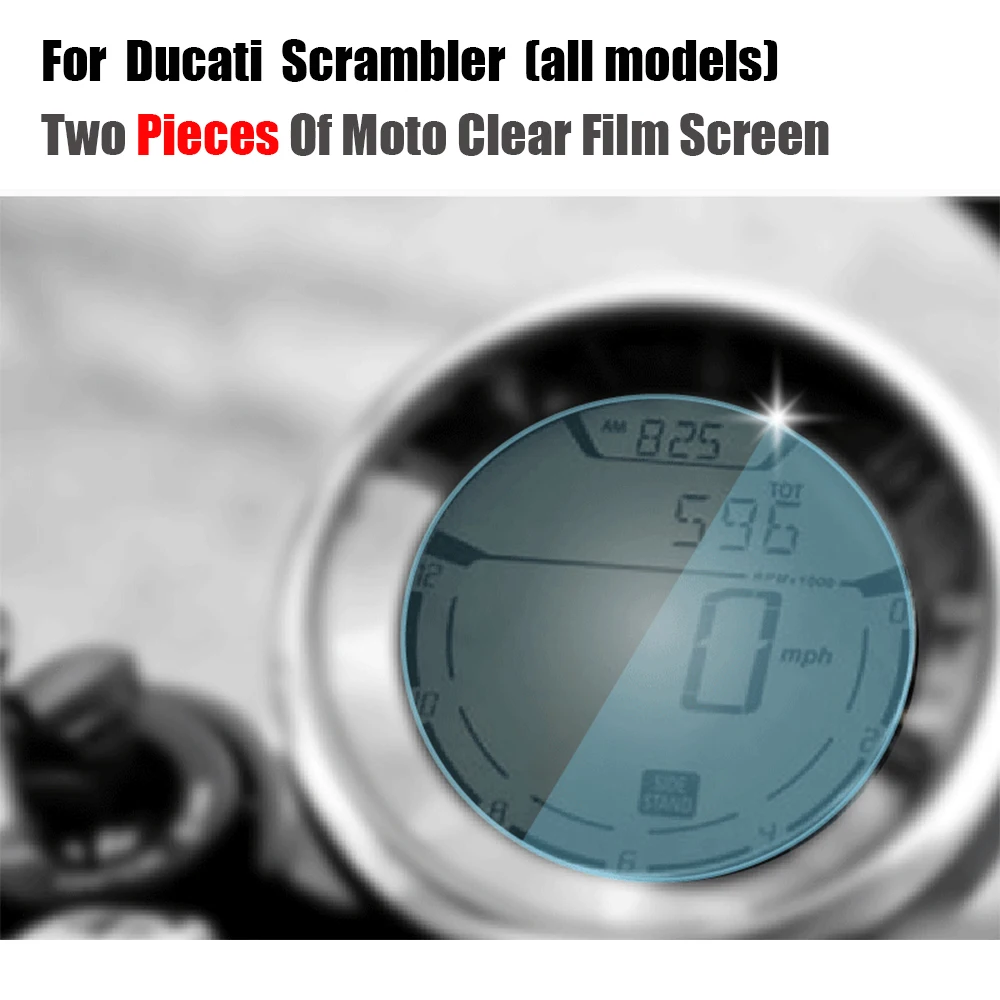 

JMCRider Two Pieces In One Parcel For Ducati Scrambler (all models) 2015 & up Cluster Scratch Protection Film Screen Protector