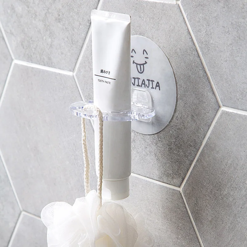 Пластиковый держатель для зубной пасты и для зубной щетки стеллаж для хранения без ударов бритва зубная щетка диспенсер для ванной комнаты Органайзер аксессуары для ванной комнаты