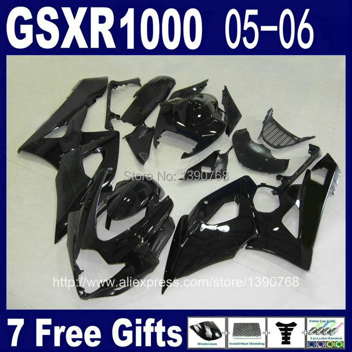 Комплект обтекателей под давлением для SUZUKI GSX-R1000 05 06 K5 GSXR 1000 2005 2006 глянцевый