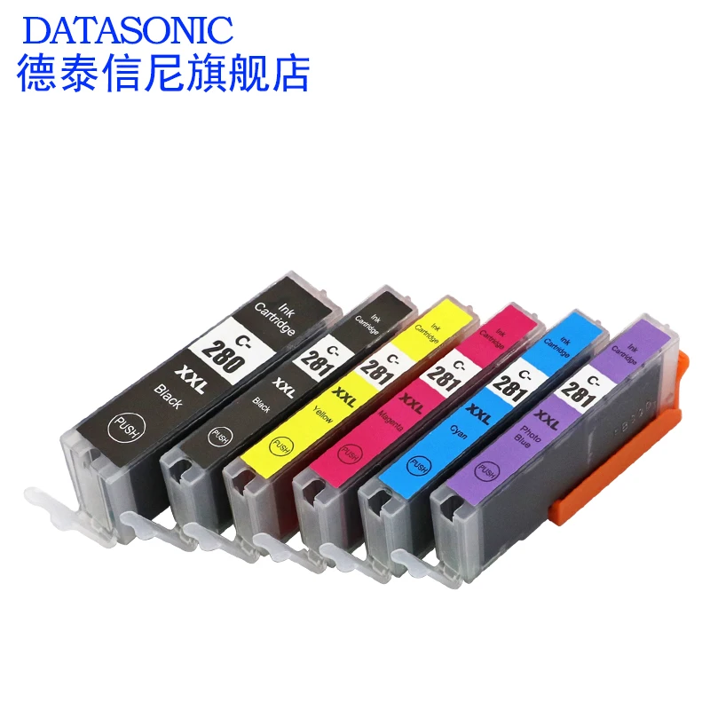 

Datasonic PGI-280 XXL CLI-281 XXL Ink Cartridge For Canon Pixma TS8120 TS9120 TS9520 T9521