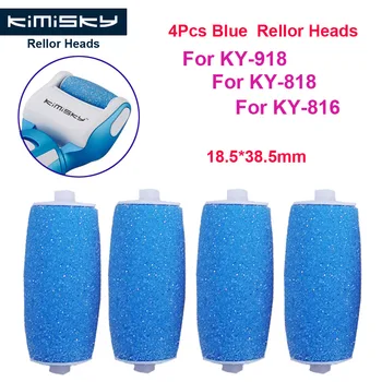 

New Blue Foot Care Tool Roller Heads Pedicure Herramientas Hard Roller Heads for 4pcs KIMISKY KY-816/818/918