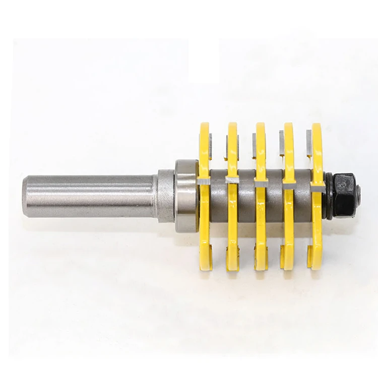 13 MPT 12 Shank Adjustable Rail Reversible Finger Joint Glue Router Bit Cone Tenon Woodwork Cutter For Woodworking Cutter Tools
