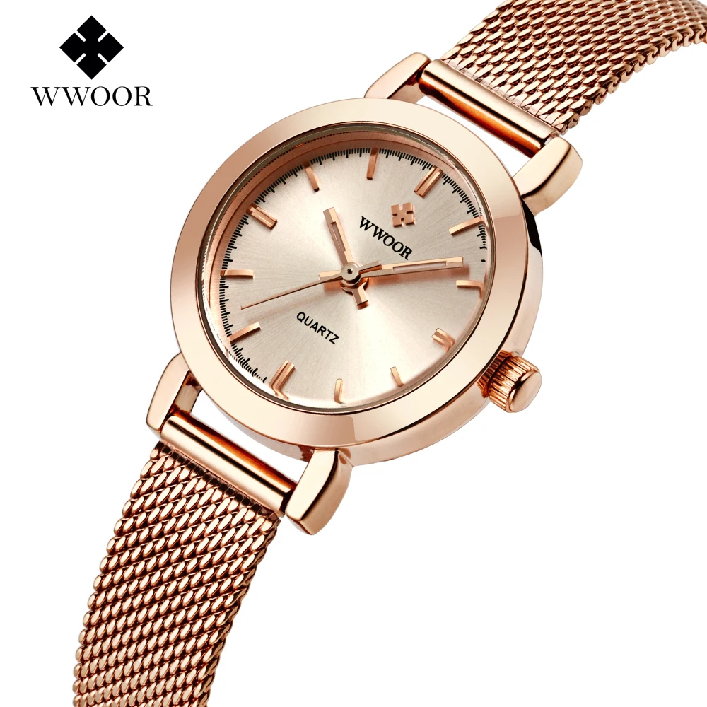 WWOOR Women's Watch Top Brand Luxury Ultra Thin Women Watches Ladies Quartz Analog Clock Women