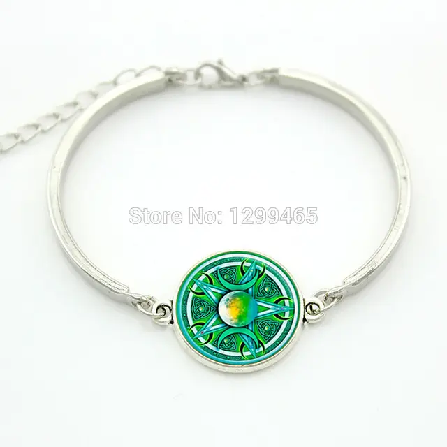 New Style Hottest Triple Moon Goddess jewelry Exquisite Wearable Art Magic Sign bracelet Retro ethnic style Bracelet B328 1