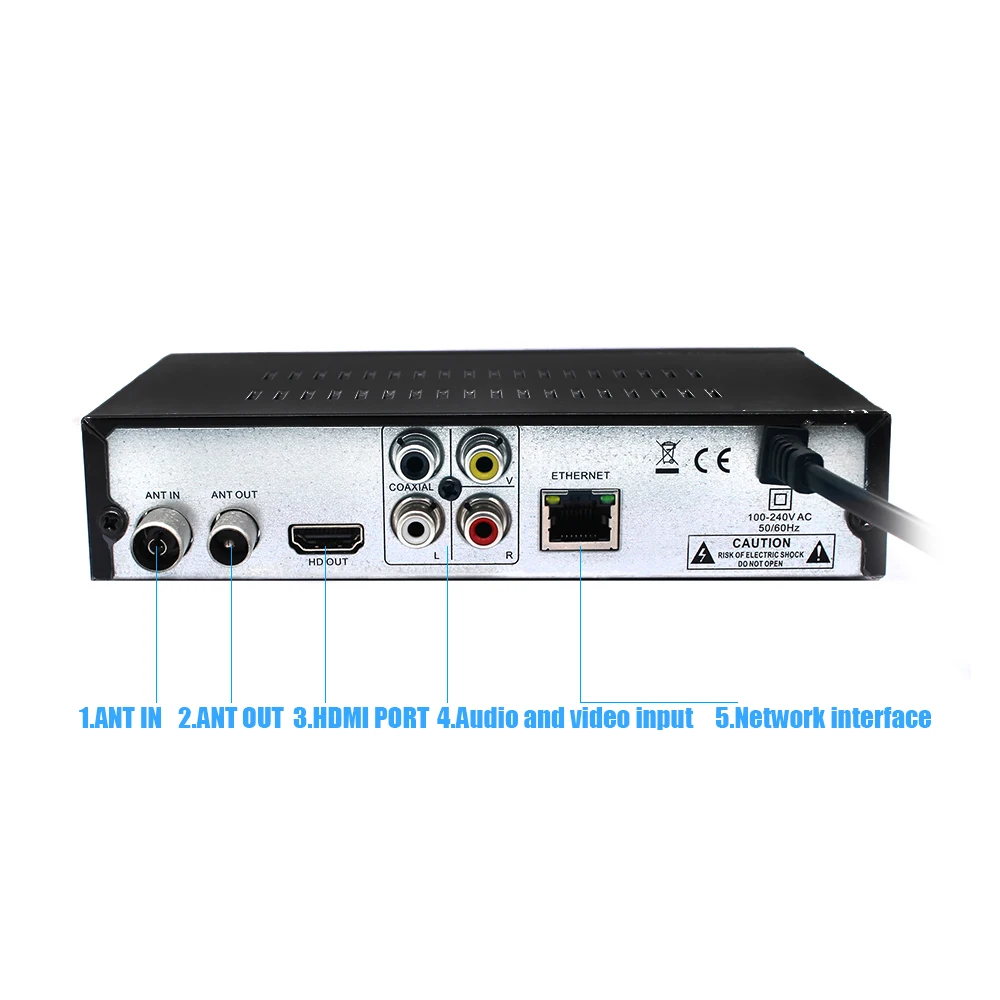 Vmade DVB-T2 эфирный цифровой ТВ приемник сигнала декодер DVB T2 ТВ коробка HD 1080P DVB-T телеприставка Поддержка Wi-Fi H264 MPEG-4