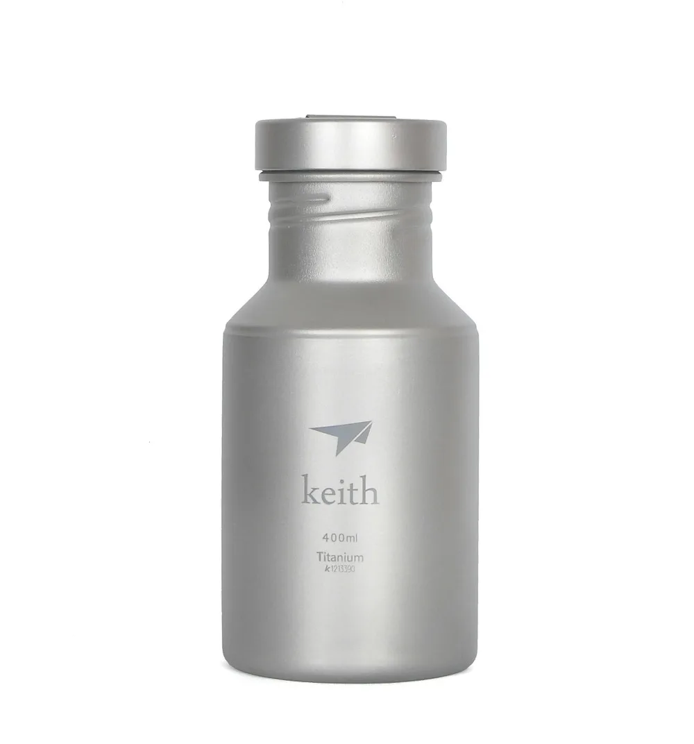 

Keith Ti3030 Titanium Sport Water Bottle Cycling Camping Bottle Travel Kits Tool 79g 400ml Ti30