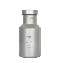 Keith titanium sport bottle botella de agua ciclismo camping ti3030 kits de viaje herramienta 79g 400 ml ti30