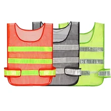Высокая видимость светоотражающий жилет отражающий жилет Мульти Карманы Спецодежда спасательный жилет безопасность дорожного Предупреждение