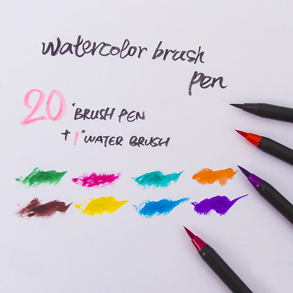 Ручки RealBrush 0 4 2 мм акварельные ручки для рисования раскрашивания каллиграфии