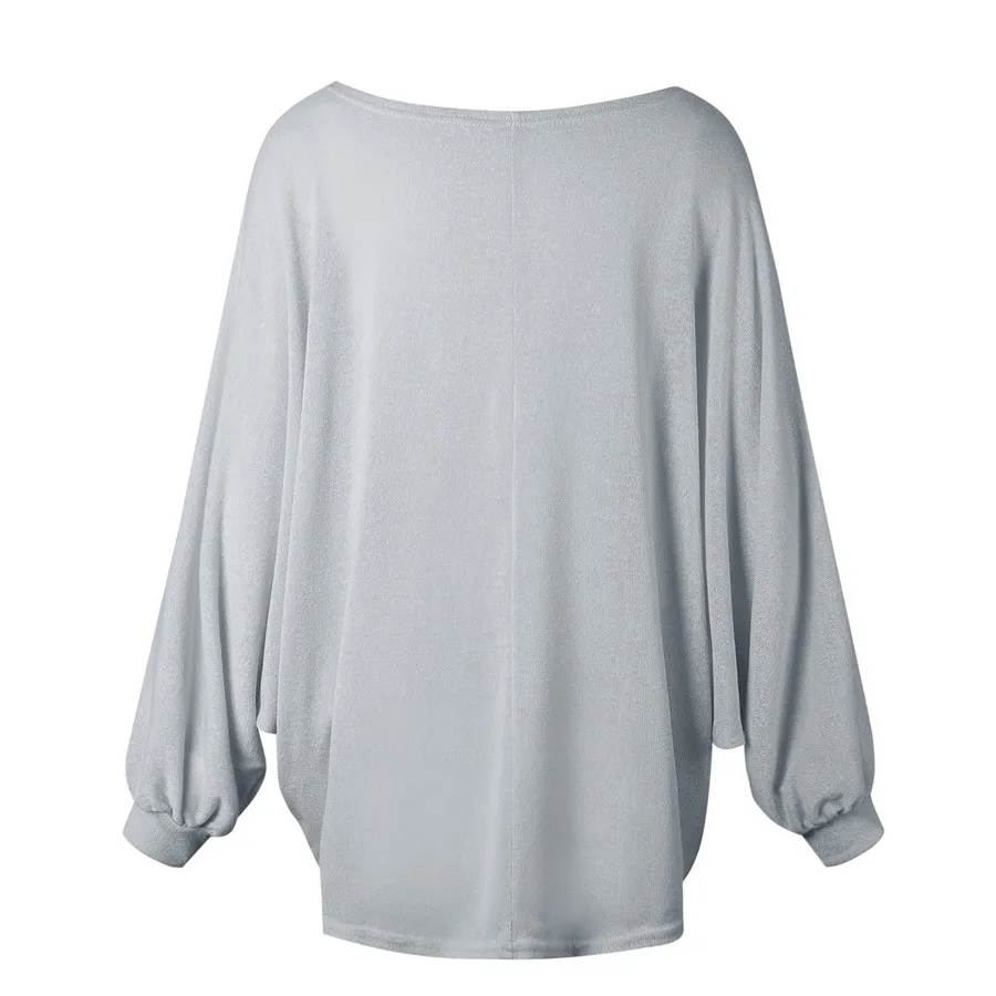 Gladiolus 2019 Spring Autumn Sweater Women O-Neck Batwing Sleeve Loose Fashion Knitted Pullover Jumper Women Sweater Ladies Tops (14)