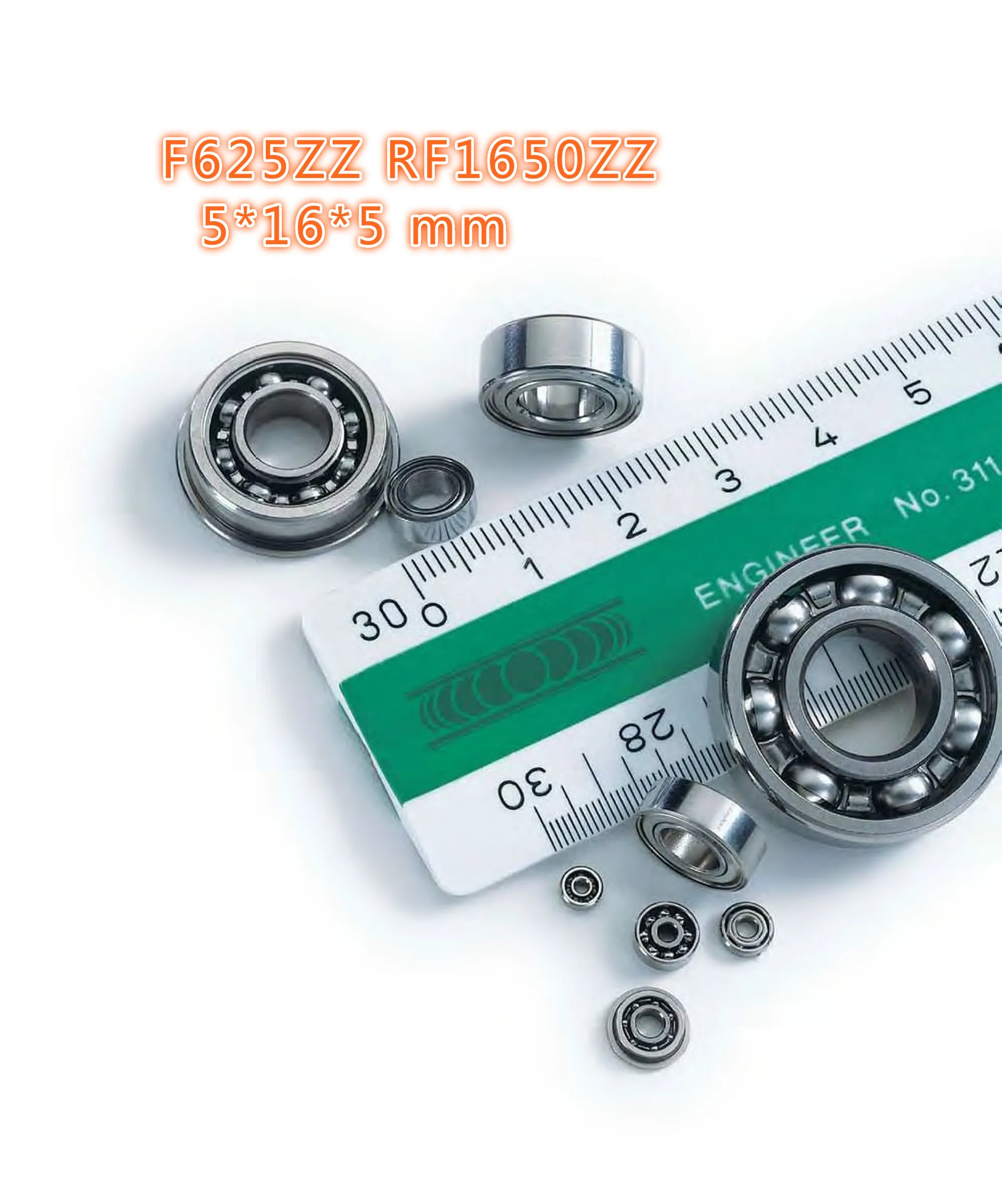 

5pc Flange bearing F625ZZ RF1650ZZ 5*16*5 mm bearings for tranmition jmc