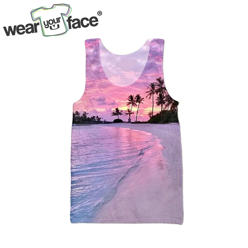 

Palm Trees 3D All Over Printed Tank Top Summer Beach Sleeveless Hipster Summer Street Wear Cool Kid Men Women US Size Dropship