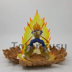 Dragon Ball Z Вегета Супер Саян Фигурки Мощность рок базы PVC 150 мм аниме Dragon Ball Супер Гоку Вегета модель игрушки DBZ