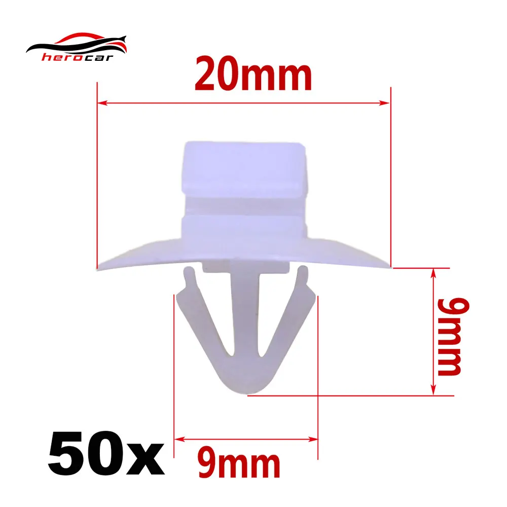 In Stock New 50x For Vauxhall Vivaro Side Moulding / Door Trim Clips
