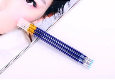 Металлические гелевые розовые, золотые, серебряные ручки, креативные портативные шариковые ручки из сплава, оригинальные черные ручки, 0,5 мм - Цвет: 10pcs blue refills