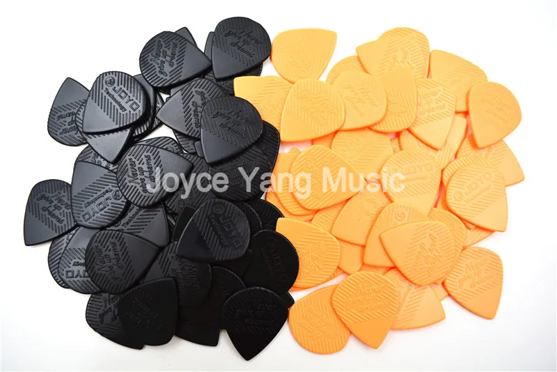 Оранжевый/черный 40 шт. Joyo Нескользящие джазовые гитарные медиаторы, тяжелый 1,4 мм Прочный POM электрогитара медиаторы для бас-гитары медиаторы - Цвет: Assoted