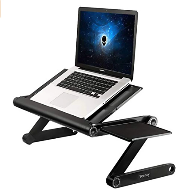 

Aluminum Alloy Laptop Table Adjustable Portable Folding Computer Stand Desk Students Dormitory Laptop Table For Sofa Bed