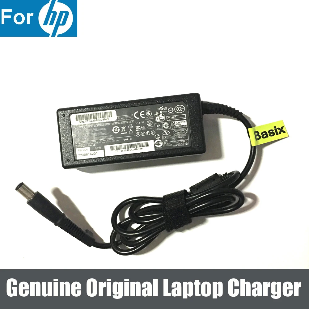 18.5V 3.5A 65W Genuine Original Battery Charger Power Supply for HP ProBook 6545 6545B 6550 6550B 6555 6555B