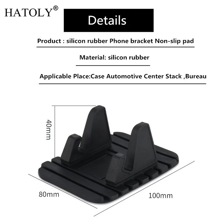 HATOLY Universal Car Phone Holder Cell Phone Desktop Stand For Xiaomi ...