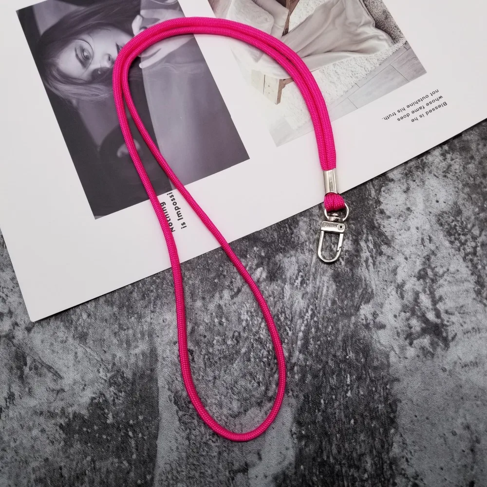 

Metal button Mobile Phone Strap Polyester Lanyard Neck Strap For Keys ID Card S For Huawei USB Badge Holder DIY Hang Rope