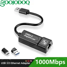 USB 2,0 3,0 USB Typc C Rj45 Lan Ethernet адаптер Сетевая карта к RJ45 Lan Ethernet адаптер для ПК Macbook Windows 10 ноутбука