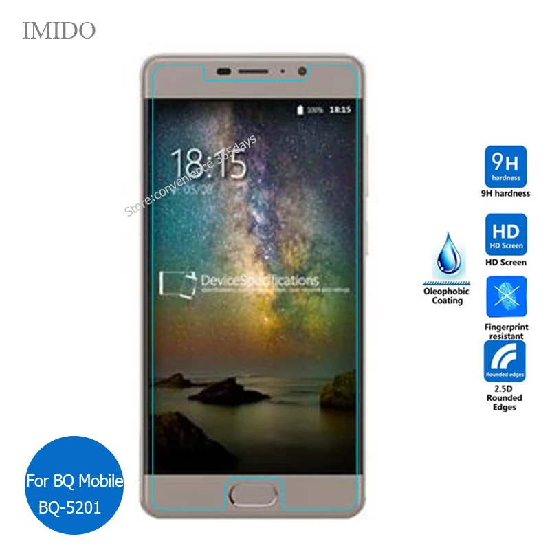 

For BQ Mobile BQS-5201 Space Tempered Glass Screen Protector 9h Safety Glass on BQS 5201 BQ-5201