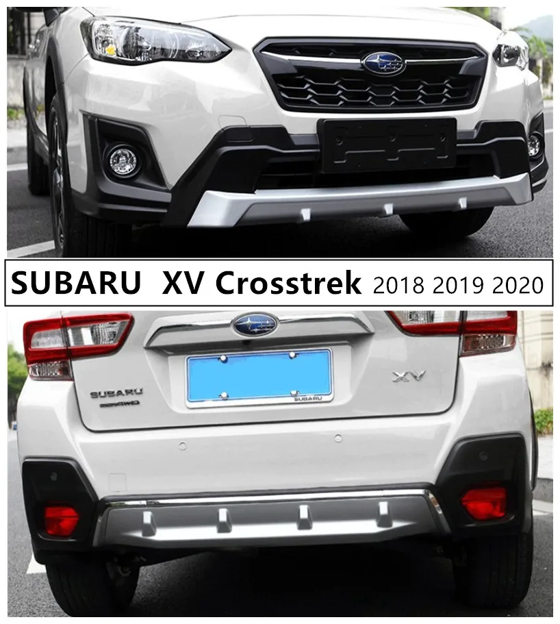 Для SUBARU XV Crosstrek передний и задний бампер защитная пластина анти-ударная Высокое качество ABS авто аксессуары